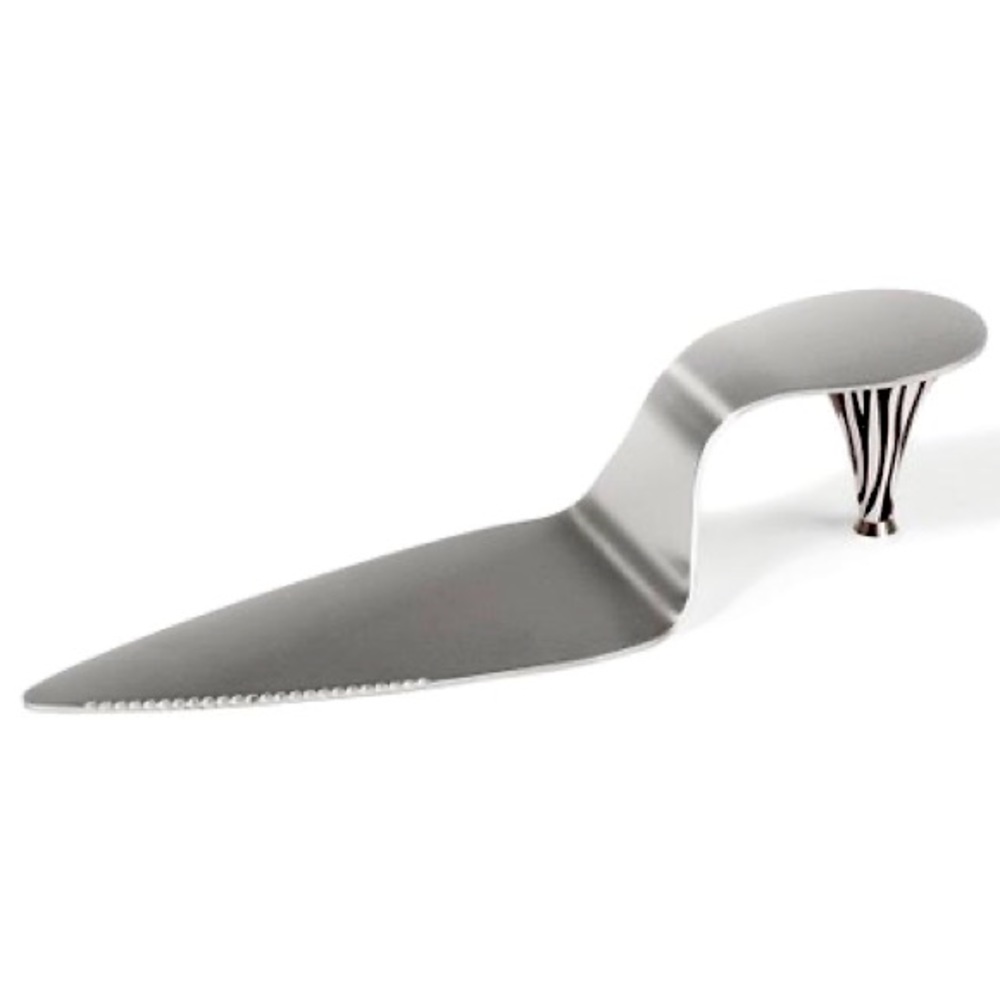 Wild eye designs zebra high-heeled cake server